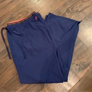 Navy scrub pants heart & soul